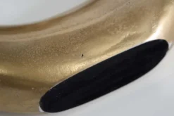 Moderne Vase WAVE XL 106cm gold Aluminium poliert Dekoration