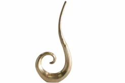 Moderne Vase WAVE XL 106cm gold Aluminium poliert Dekoration