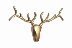 Moderne Wanddekoration VEADO 100cm gold Hirschgeweih