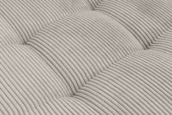Moderne XXL Wohnlandschaft KENT 305cm greige Cord Bigsofa inkl. Hocker Federkern