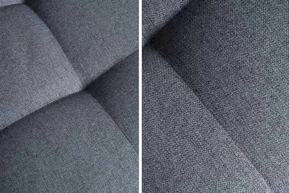 Moderne XXL Wohnlandschaft KENT 305cm anthrazit Federkern Bigsofa inkl. Hocker