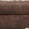 Moderne XXL Wohnlandschaft KENT 305cm antik braun Federkern Bigsofa inkl. Hocker