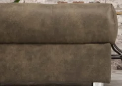Moderne XXL Wohnlandschaft KENT 305cm taupe Federkern Bigsofa inkl. Hocker