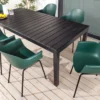 Nachhaltiger Design Stuhl UPCYCLING ME grün 75% Ocean Plastik Indoor Outdoor