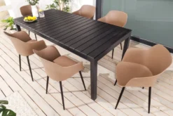 Nachhaltiger Design Stuhl UPCYCLING ME braun 70% Kaffeefaser Indoor Outdoor