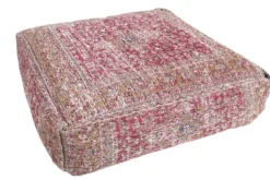 Orientalisches Bodenkissen XL OLD MARRAKESCH 70cm rot florales Muster Sitzpouf