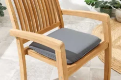 Outdoor Auflage COMFORT LINE 40x40cm anthrazit Sitzkissen für Gartenstuhl