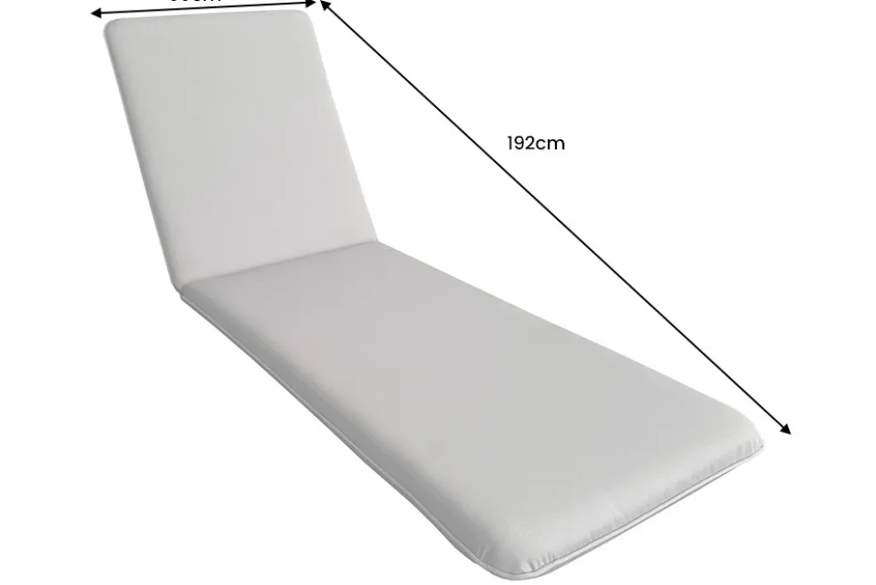 Outdoor Auflage COMFORT LINE 60x192cm anthrazit Polsterkissen für Sonnenliege