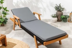 Outdoor Auflage COMFORT LINE 60x192cm anthrazit Polsterkissen für Sonnenliege