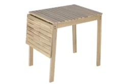 Outdoor Balkontisch BALI 110cm natur hell Akazienholz ausklappbar wetterfest