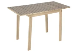 Outdoor Balkontisch BALI 110cm natur hell Akazienholz ausklappbar wetterfest