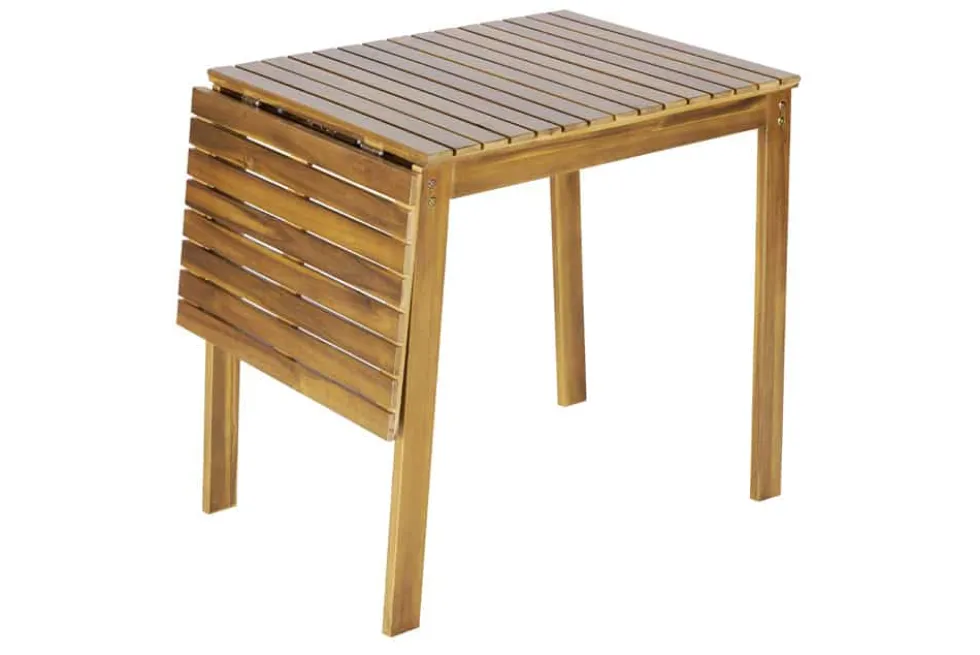 Outdoor Balkontisch BALI 110cm natur honey Akazienholz ausklappbar wetterfest
