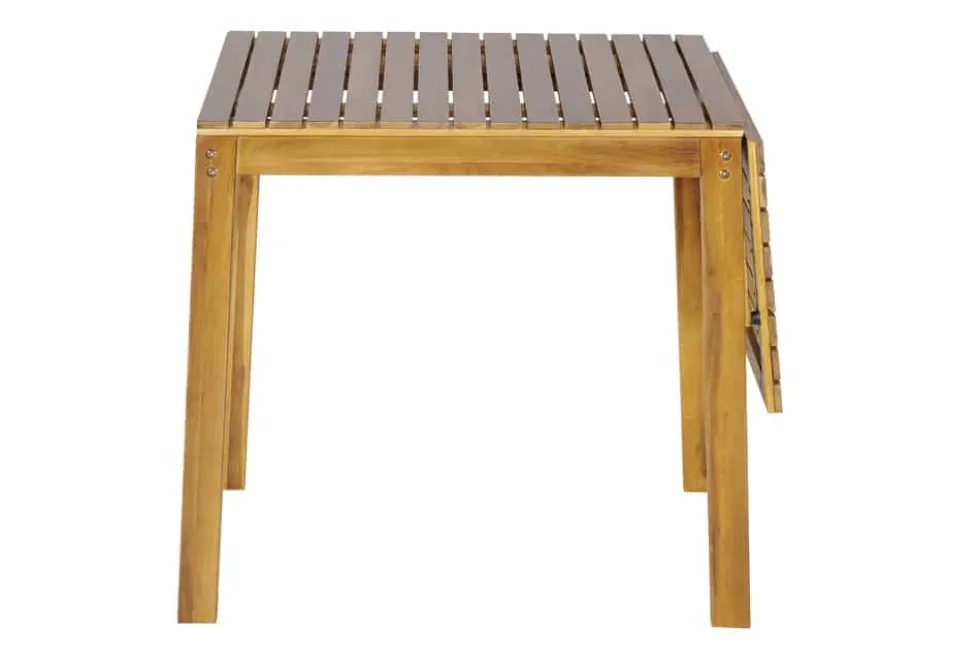 Outdoor Balkontisch BALI 110cm natur honey Akazienholz ausklappbar wetterfest