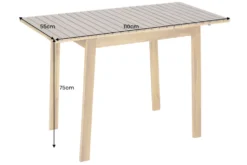 Outdoor Balkontisch BALI 110cm natur honey Akazienholz ausklappbar wetterfest