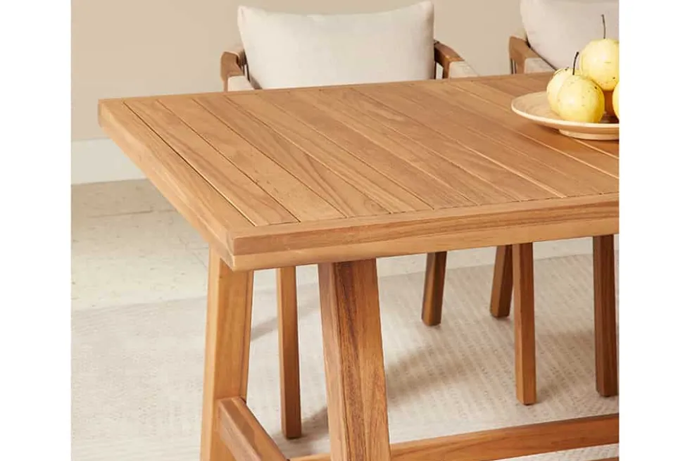 Outdoor Garten-Esstisch BALI 210cm natur Akazienholz wetterfest
