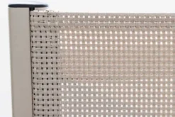 Outdoor Gartenstuhl DESIGNO taupe Aluminium klappbar wetterfest Hochlehner