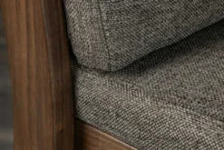 Outdoor Gartenstuhl KOPENHAGEN anthrazit braun Akazie honey finish inkl. Kissen stapelbar