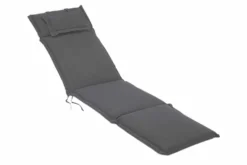 Outdoor Kissen ROG 45x186cm anthrazit Sitzkissen Polster-Auflage für Deckchair