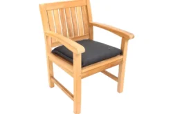 Outdoor Kissen ROG 46x48cm anthrazit Sitzkissen Polster-Auflage für Gartenstuhl
