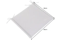 Outdoor Kissen ROG 40x42cm anthrazit Sitzkissen Polster-Auflage für Gartenstuhl