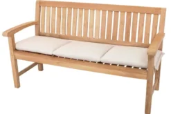 Outdoor Kissen ROG 45x150cm beige Sitzkissen Polster-Auflage für 3-Sitzer Bank