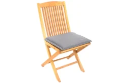 Outdoor Kissen ROG 40x42cm taupe Sitzkissen Polster-Auflage für Gartenstuhl