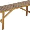 Outdoor Sitzbank BALI 110cm natur honey Akazienholz wetterfest Balkonbank