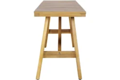 Outdoor Sitzbank BALI 110cm natur honey Akazienholz wetterfest Balkonbank