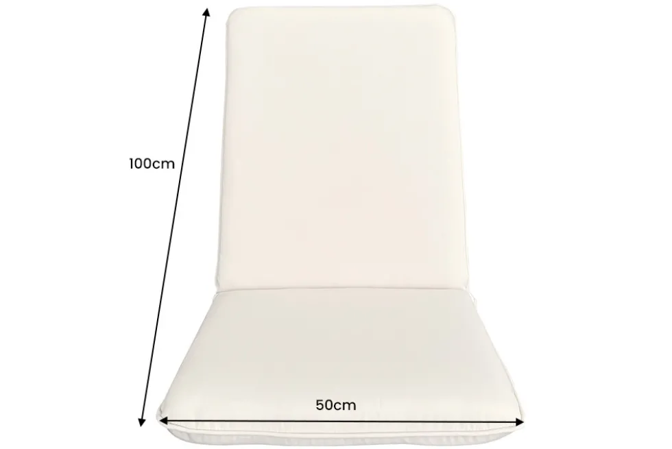 Outdoor Sitzkissen COMFORT LINE 50x100cm anthrazit für Niedriglehner-Stuhl Polsterauflage