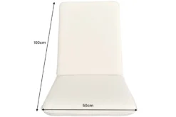 Outdoor Sitzkissen COMFORT LINE 50x100cm beige für Niedriglehner-Stuhl Polsterauflage