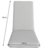 Outdoor Sitzkissen COMFORT LINE 50x122cm anthrazit für Hochlehner-Stuhl Polsterauflage