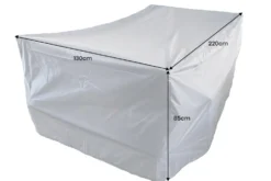 Rechteckige Schutzhaube PRESTIGE PROTECT 220cm anthrazit Abdeckung Sitzgruppe