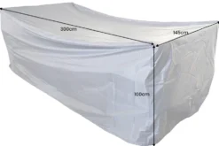 Rechteckige Schutzhaube PRESTIGE PROTECT 300cm anthrazit Abdeckung wetterfest