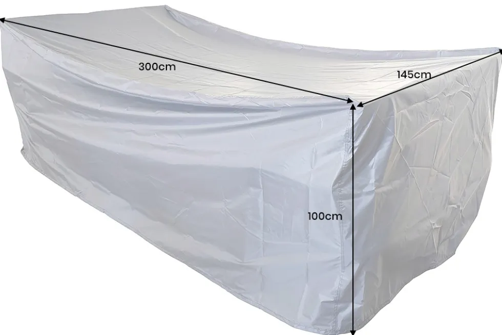 Rechteckige Schutzhaube PRESTIGE PROTECT 300cm anthrazit Abdeckung wetterfest