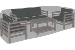 Rechteckige Schutzhaube PRESTIGE PROTECT 320cm anthrazit Abdeckung wetterfest