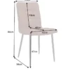 Retro Design Stuhl MODENA vintage braun mit Ziersteppung