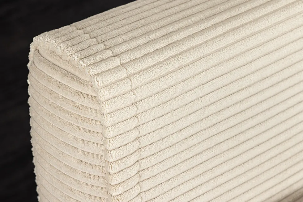 Retro Schlafsessel SMART MULTIFUNCTION 140cm beige Cord Bettfunktion inkl. Kissen