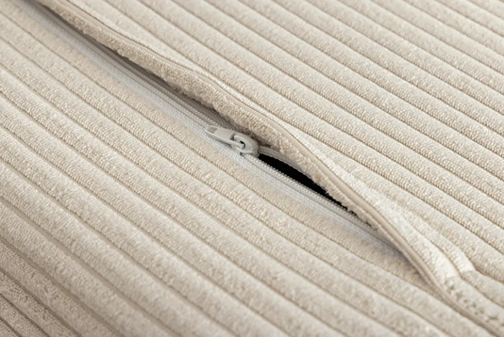 Retro Schlafsessel SMART MULTIFUNCTION 140cm beige Cord Bettfunktion inkl. Kissen