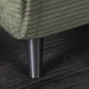 Retro Schlafsessel SMART MULTIFUNCTION 100cm grün Cord Bettfunktion inkl. Kissen