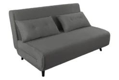 Retro Schlafsessel SMART MULTIFUNCTION 140cm grau Cord Bettfunktion inkl. Kissen