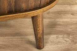 Retro Sideboard VALHALLA WOOD 160cm smoked Eichenholz Schiebetüren