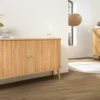 Retro Sideboard VALHALLA WOOD 160cm natur Eichenholz Schiebetüren