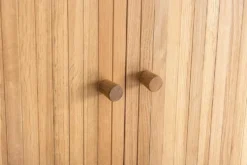 Retro Sideboard VALHALLA WOOD 160cm natur Eichenholz Schiebetüren