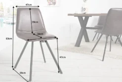 Retro Stuhl AMSTERDAM CHAIR antik braun Designklassiker