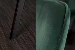 Retro Stuhl AMSTERDAM CHAIR smaragdgrün Samt Designklassiker