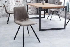 Retro Stuhl AMSTERDAM CHAIR taupe grau Designklassiker