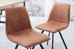 Retro Stuhl AMSTERDAM CHAIR vintage light brown Designklassiker