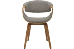 Retro Stuhl ORGANIC natur Eschenholz grau Strukturstoff