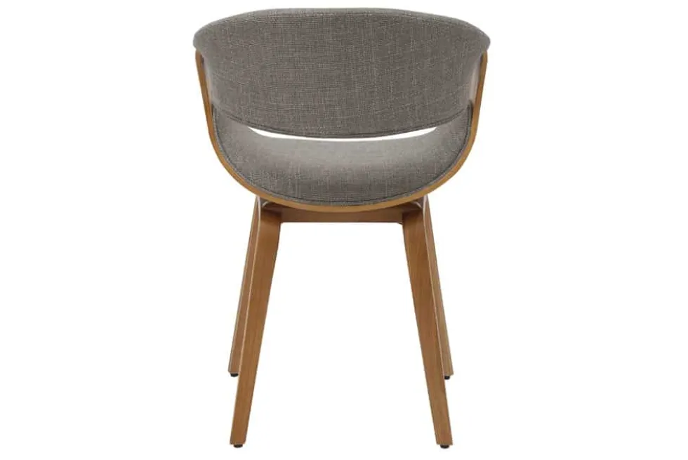 Retro Stuhl ORGANIC natur Eschenholz grau Strukturstoff