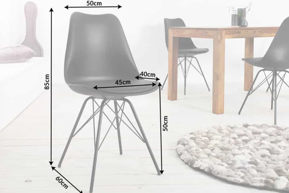 Retro Stuhl SCANDINAVIA MEISTERSTÜCK schwarz